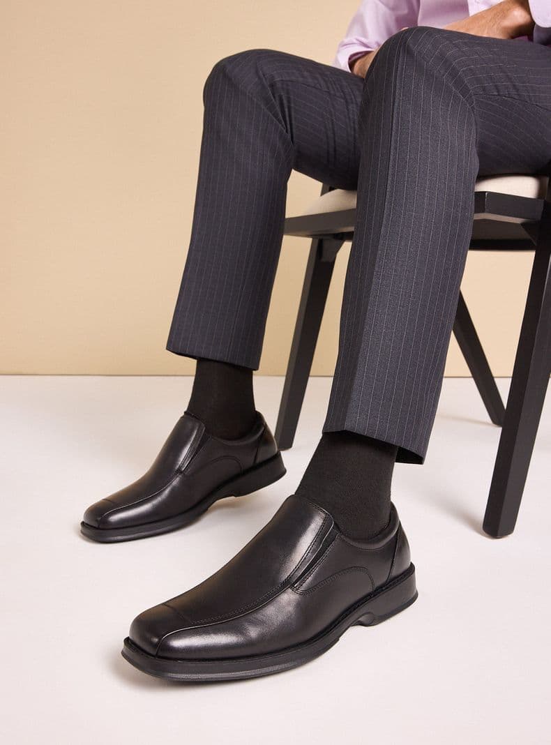 Zapato Formal 24 Flex Vestir Hombre Carbon 39