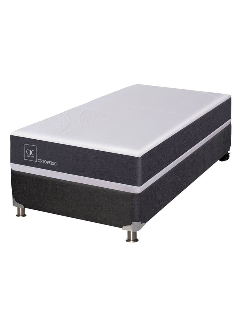 Box Spring New Ortopedic Black 1 Plaza