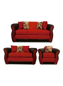 Juego de Living 3-2-1 Cuerpos Girona Rojo