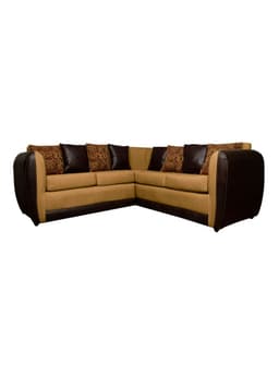 Seccional 5 Cuerpos Oklahoma Tela/PU Beige