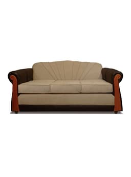 Sofa Marsella 3 Cuerpos Tela/Pu Beige