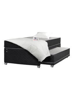 Cama Nido Apolo Black 1.5 Plazas + Textil Nino