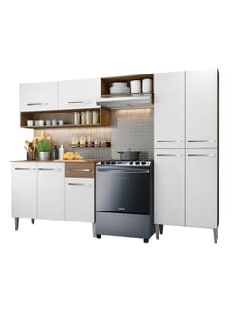 Kit Cocina Emilly Light 9 Puertas 1 Cajon Blanco