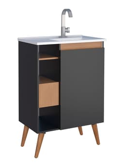 Mueble Vanitorio Lotus 60 cm Negro