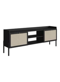 Rack TV 65" Oslo Ratan Negro