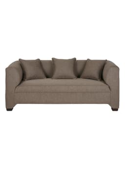 Sofa Metropolitan Lino 3 Cuerpos Cafe