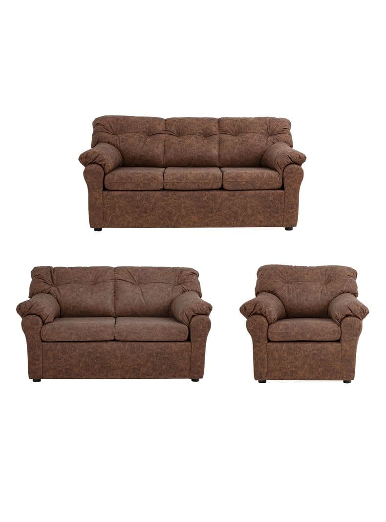 Juego Living 321 Cuero Auris Cafe