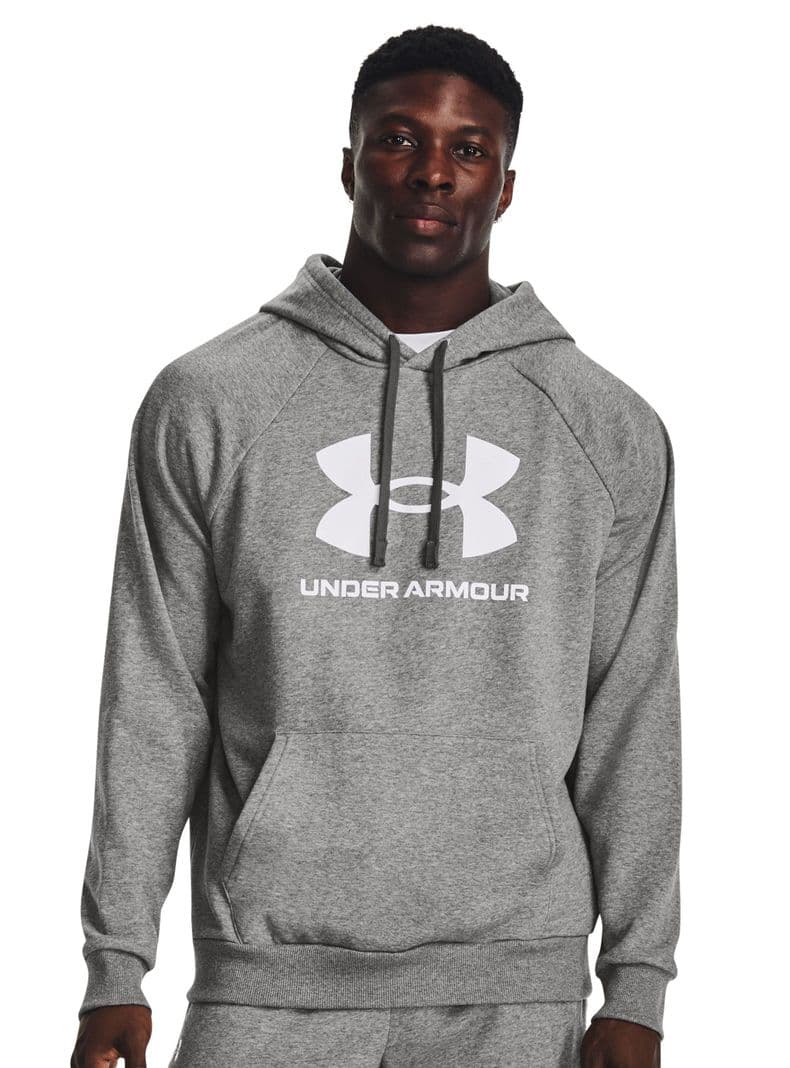 Poleron Estampado Logo Rival Fleece Gris M