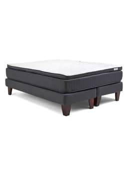 Cama Europea Hybrida Base Dividida 2 Plazas Plus