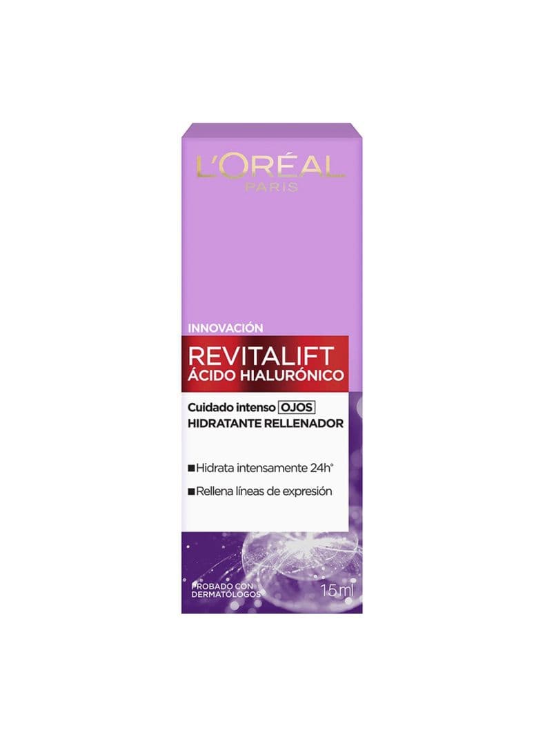Crema Dermo Expertise L'Oreal Paris Revitalift Acido Hialuronico Ojos 15 ml