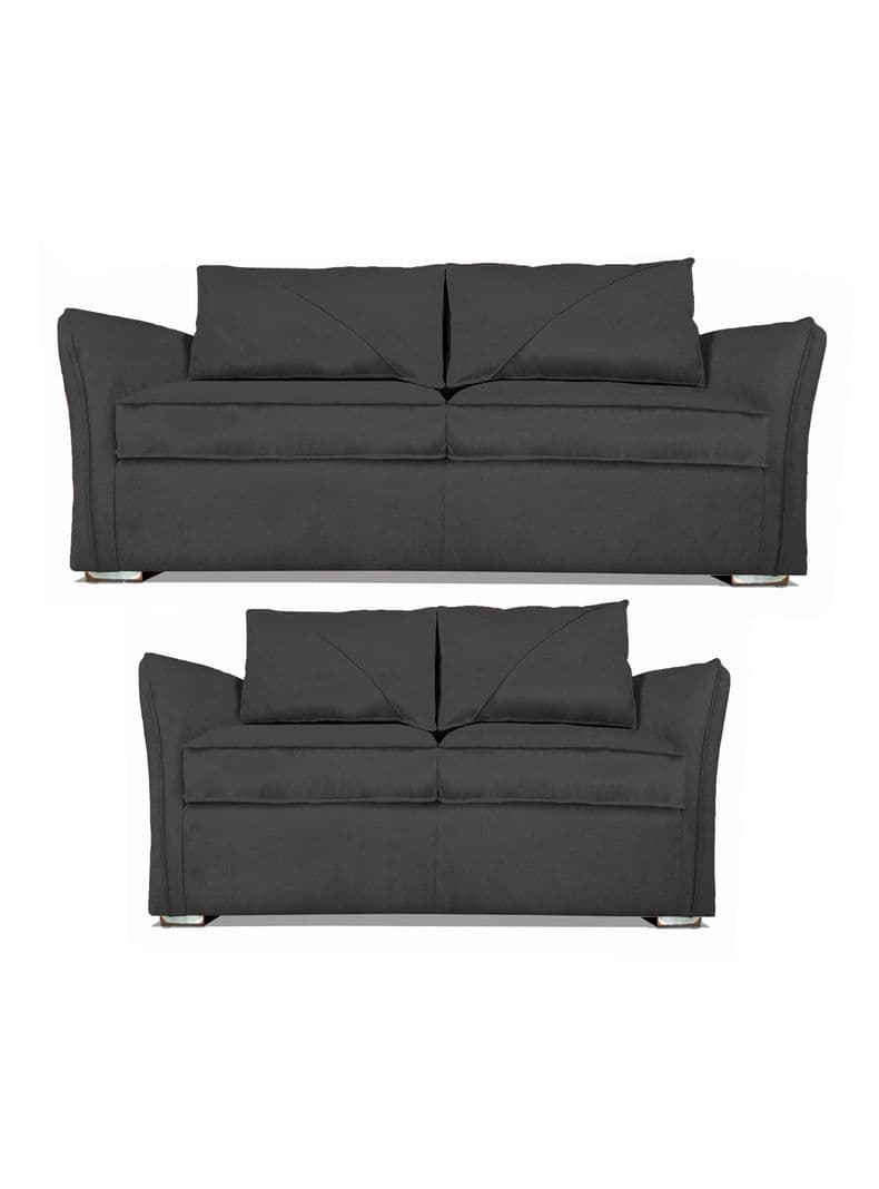 Juego Living Atlanta Sofa 3C + Sofa 2C Gris