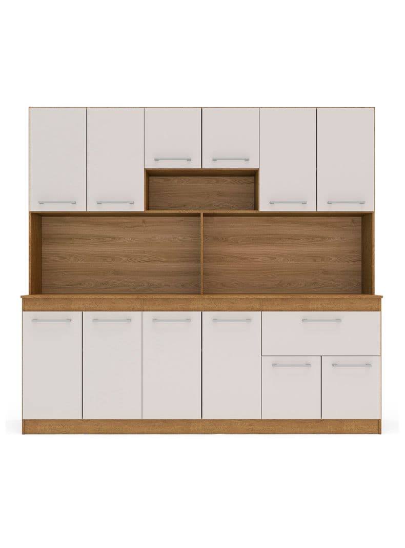 Kit Cocina Buck 12 Puertas 1 Cajon Blanco