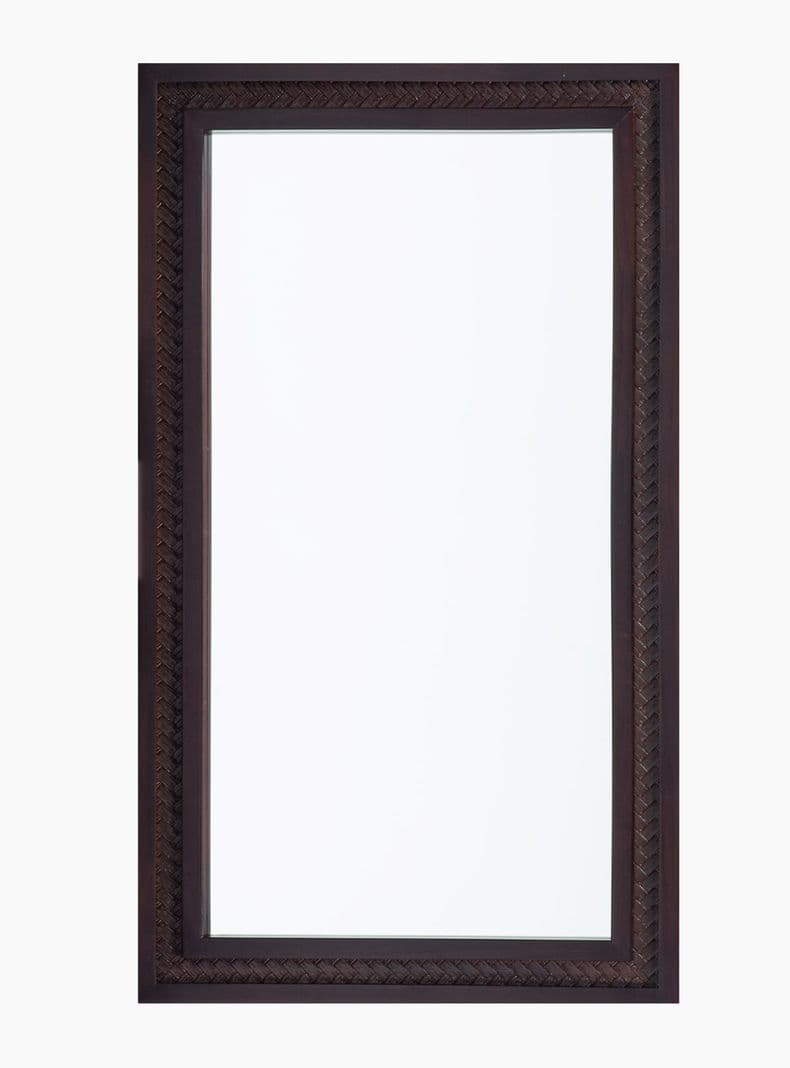 Espejo Rattan 70x120 cm Chocolate