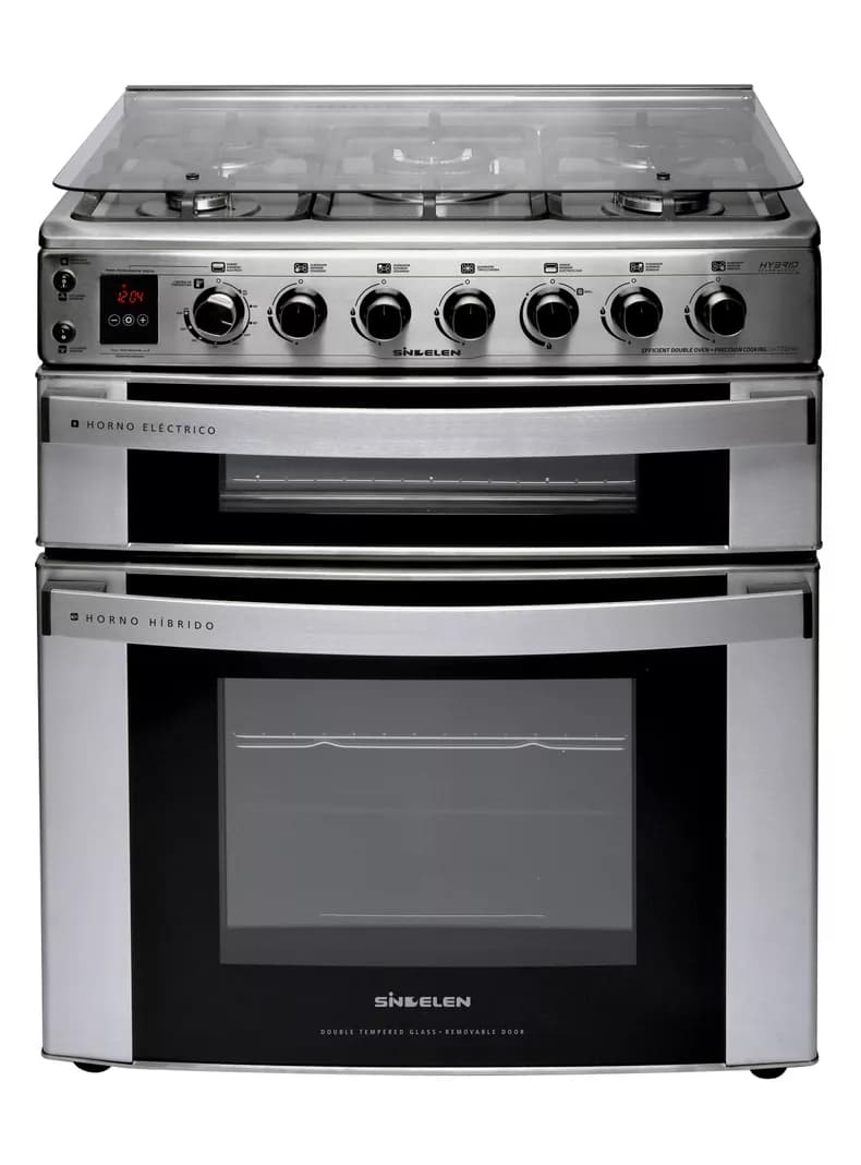 Cocina a Gas 5 Quemadores Doble Horno Hibrida CH-770DHIN