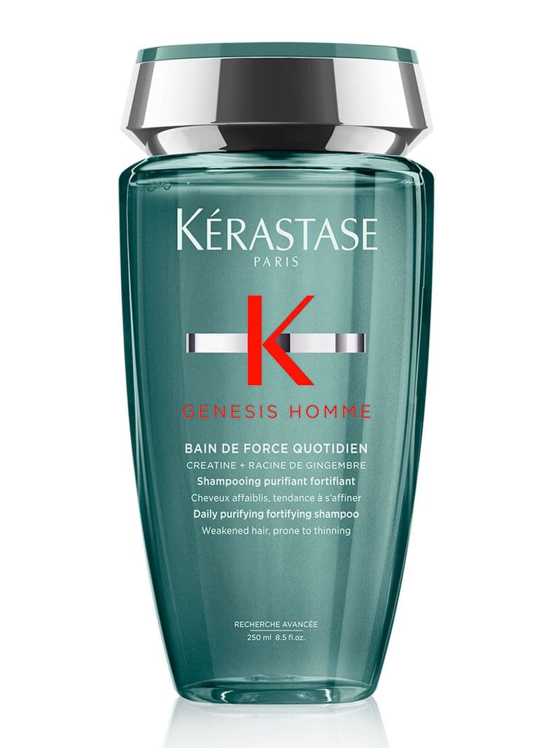 Shampoo Fortificante Anti-Caida Cabello Fragil Bain de Force Quotidien Genesis Homme 250 ml