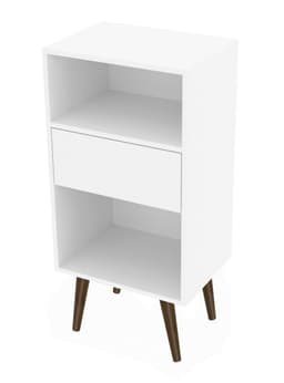 Estante E 1 Cajon Blanco