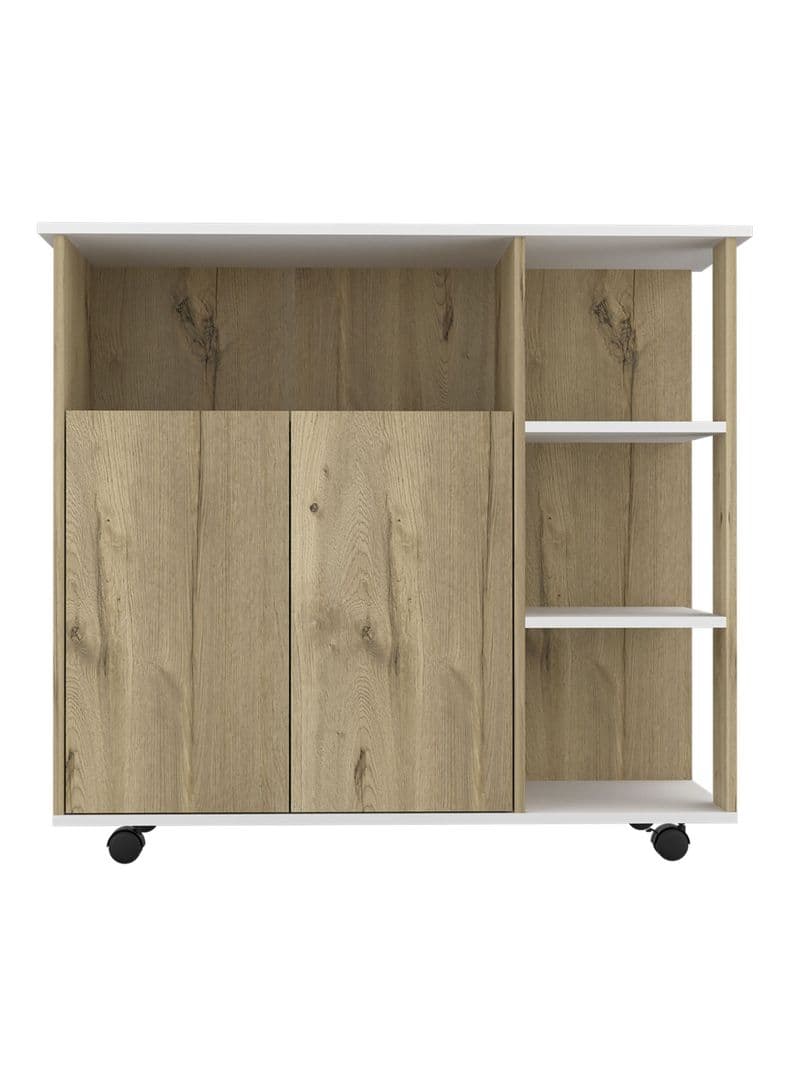 Meson de Cocina Bicolor Blanco-Duna 2P 4R Beige