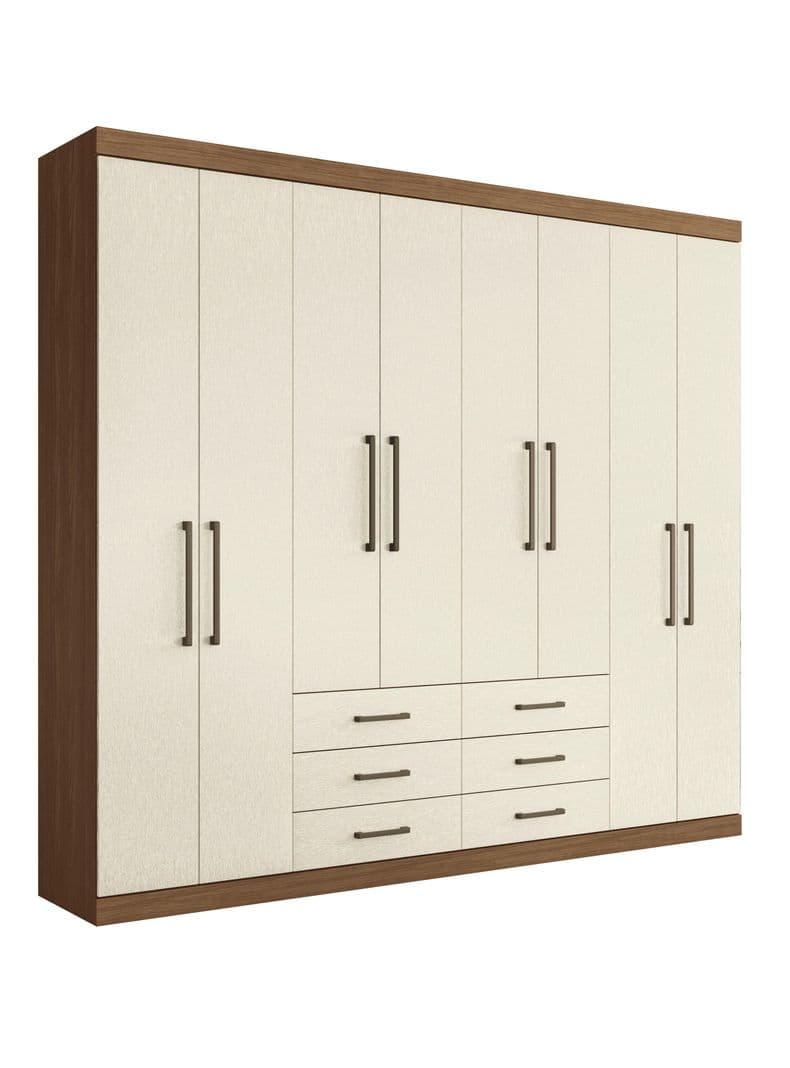 Closet Master 8 Puertas 6 Cajones Jatoba/Areia