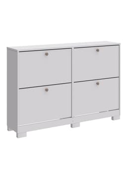 Zapatera Versatil 4 Puertas Blanco