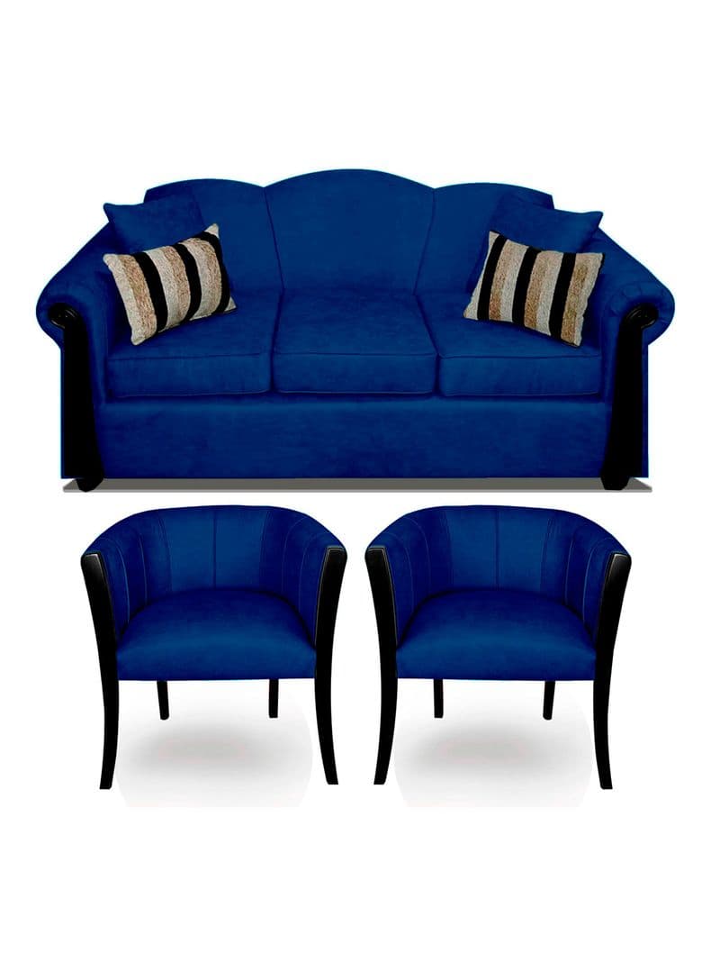 Juego de Living Michigan 5C Azul