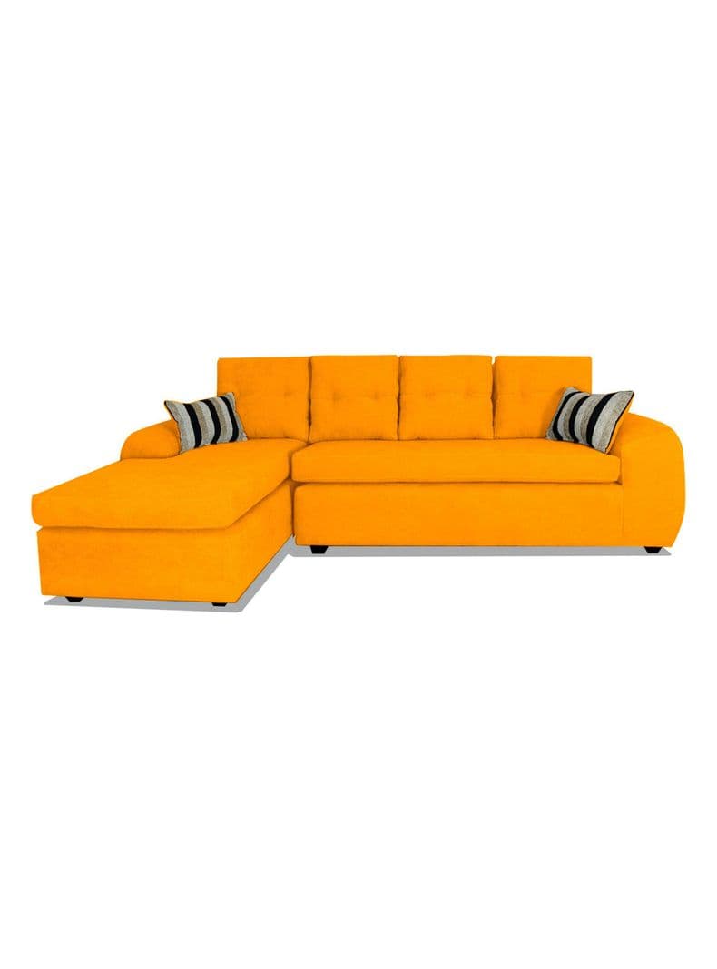Sofa Seccional Houston Izquierdo Tela 5C Amarillo