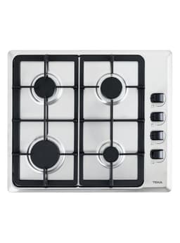 Encimera a Gas 4 Quemadores HLX640 Inox Parrilla FF