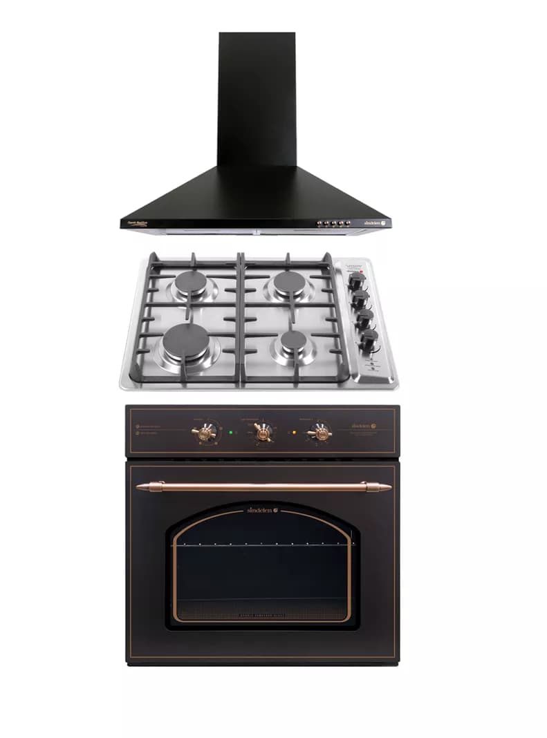 Kit Empotrable Horno + Campana + Enicmera Kit-134 Retro Design