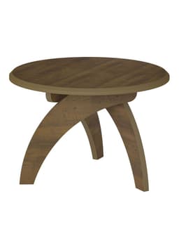Mesa de Centro Jade Redonda 70 cm Cafe