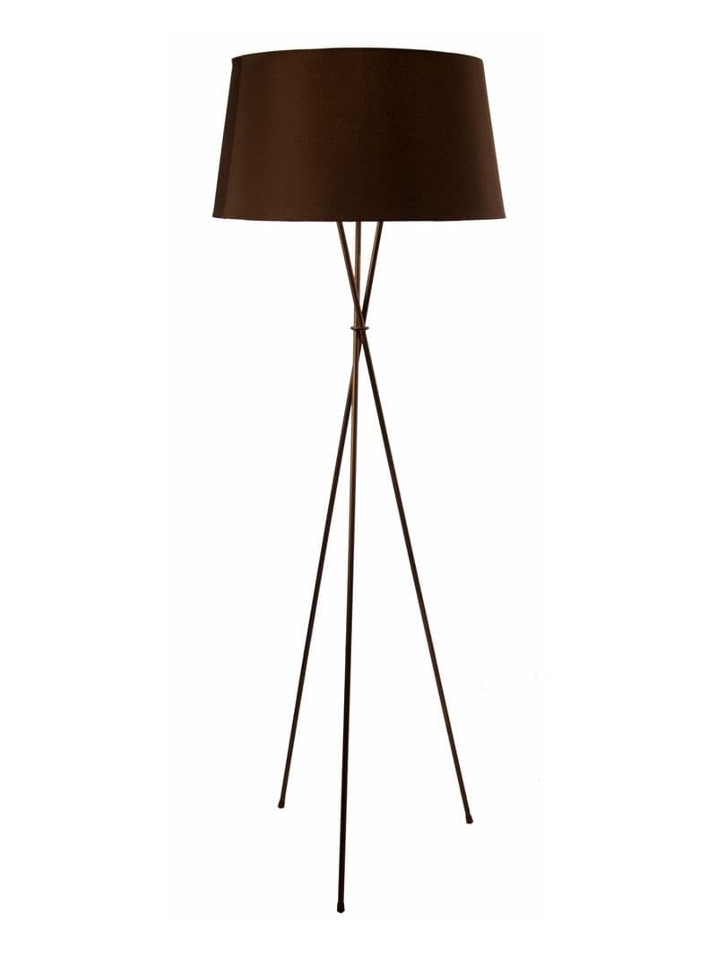 Lampara Pie Tripode Negro