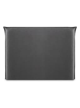 Respaldo Super King Pestana Lino Gris