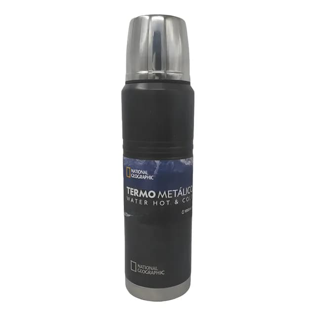 Termo Metalico National Geographic 1000ml Color Negro