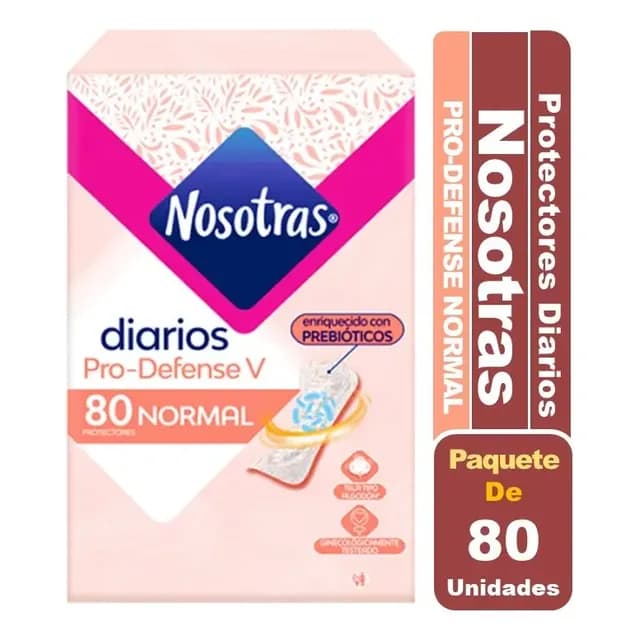 Protectores Nosotras Diarios Pro-defense V Normal 80 Un