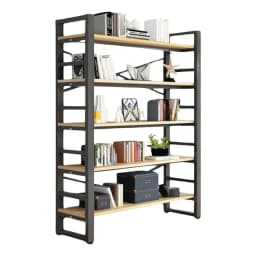 Estanteria Metalica Moderna Lumax 5 Niveles 175x33x140 cm Negro
