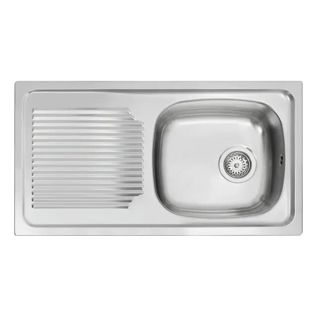 Lavaplatos 800.440 1C 1E REV Empotrado Inoxidable Plateado Teka