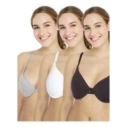 Pack 3x Sosten Soft Algodon P350.010-bla Kayser