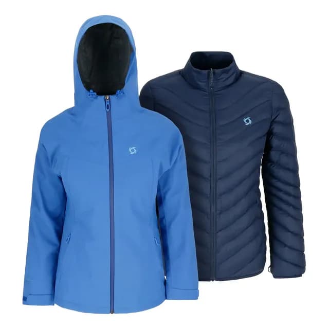 Chaqueta 3 En 1 Skada Mujer Blue Doite
