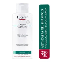 Eucerin DermoCapillaire Shampoo Anticaspa Grasa Dermatitis Seborreica Cuero Cabelludo Sensible Reduce Picazon Control Caspa 250ml