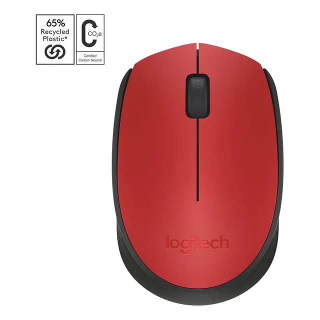 Mouse Inalambrico Logitech M170 Rojo