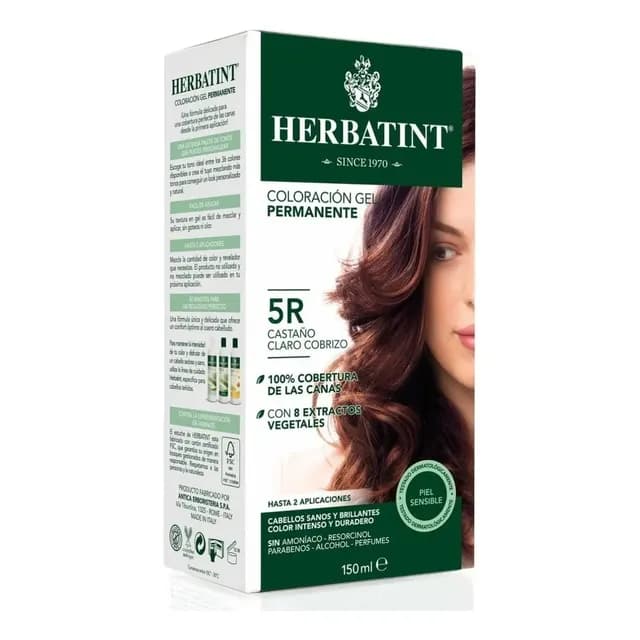 Tintura Permanente 5r - Castano Claro Cobrizo Herbatint