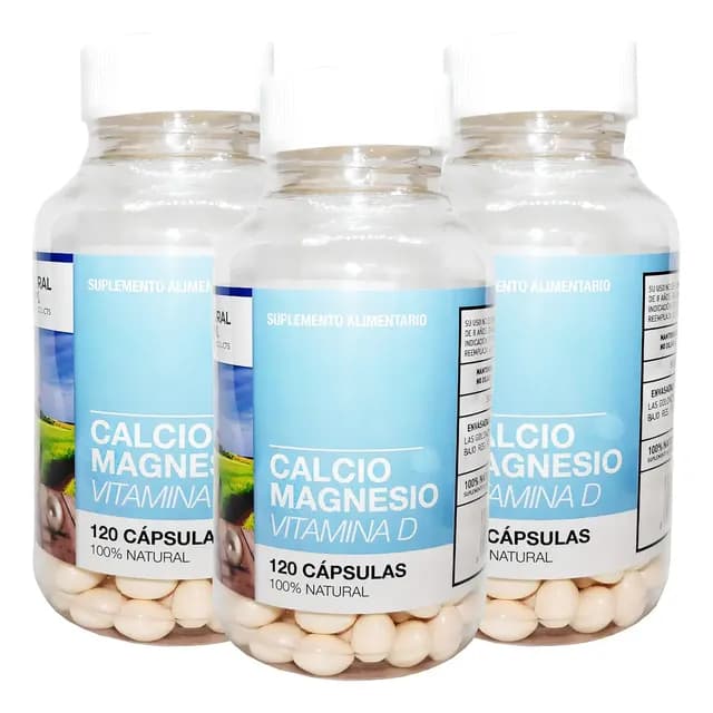 Natural Farm Calcio Magnesio Vitamina D Pack 360 Capsulas