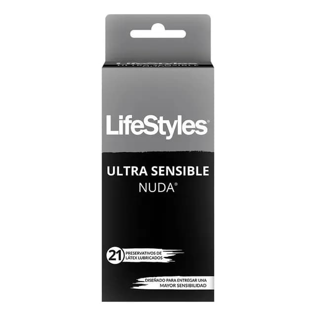 Lifestyles Ultra Sensible Nuda X21 Preservativos Lubricados