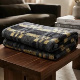 Frazada Termica Jacquard 2 Plazas Chantilly Amarillo