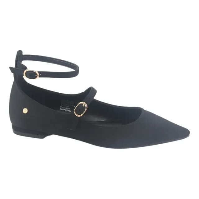 Zapato Chalada Mujer Feola-2 Negro Casual