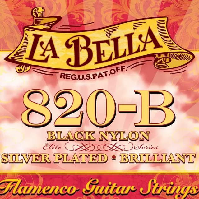 Set De Guitarra Flamenca La Bella 16-40 820-b