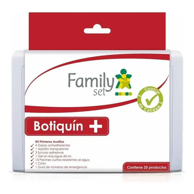 Botiquin Family Set 25 Articulos Primeros Auxilios