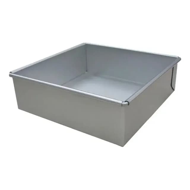 Molde Aluminio Cuadrado 16 Cm Base Desmontable