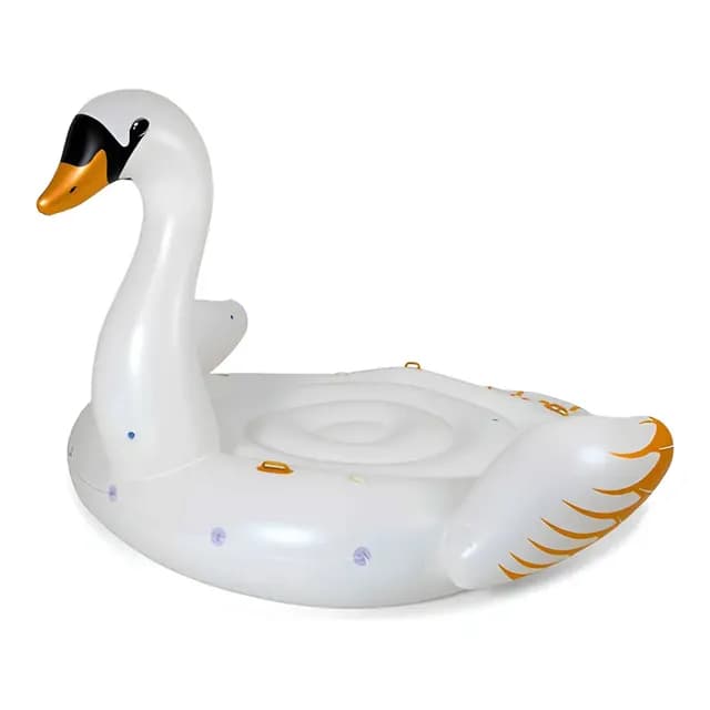 Flotador Gigante Isla Cisne 399x378x246cm - Bestway Color Blanco