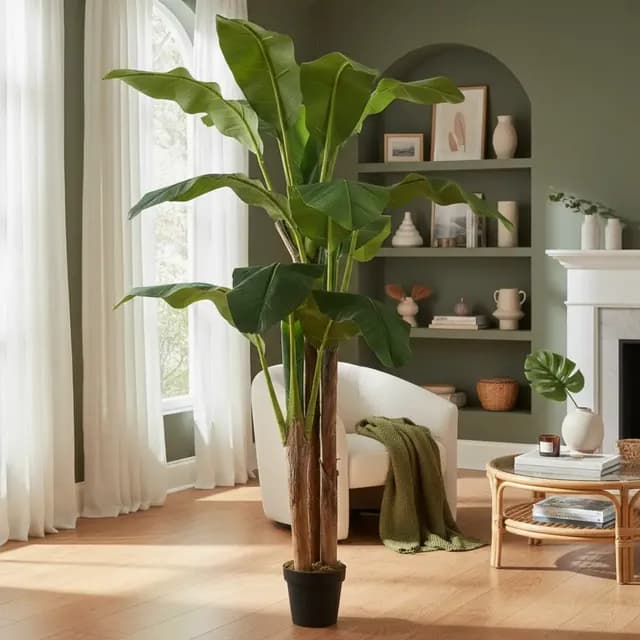 Planta Artificial Banano 180 Cm. Premium / Arbusto Real