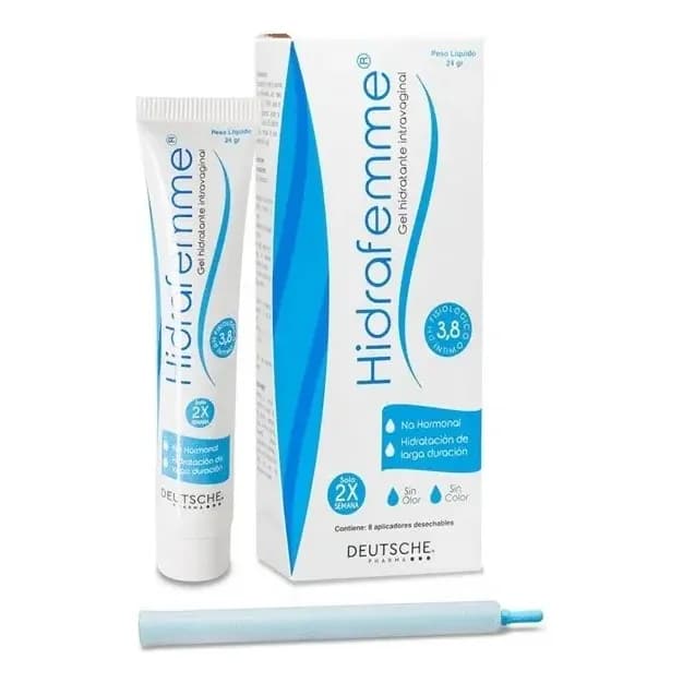 Hidrafemme Gel Hidratante Intravaginal 24 Gr Deutsche Pharma Tipo de envase Estuche