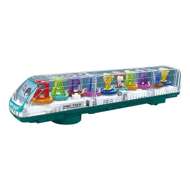 Tren Educativo Transparente Letras Y Numeros Luminoso